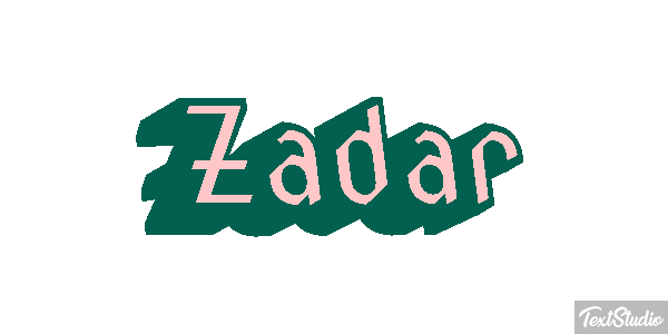 Zadar Efekt tekstowy