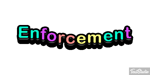 Enforcement Tekst effect