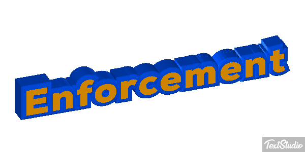 Enforcement Tekst effect