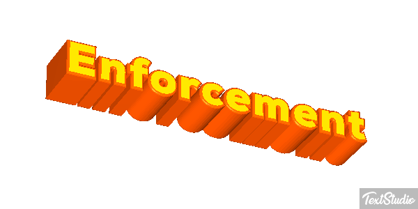 Enforcement Tekst effect
