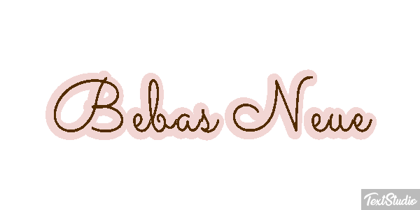 Bebas Neue Text effect
