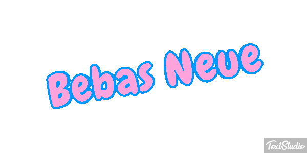 Bebas Neue Text effect