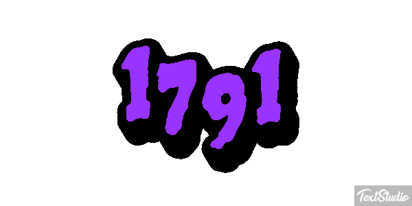 1791 Text effect