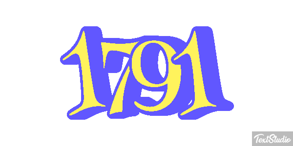 1791 Text effect