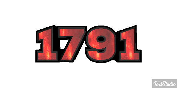 1791 Text effect