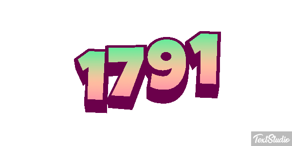 1791 Text effect