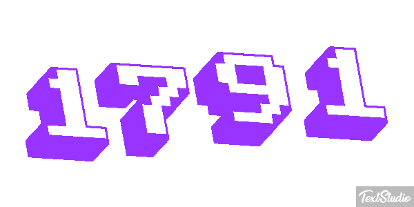 1791 Text effect