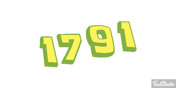 1791 Text effect