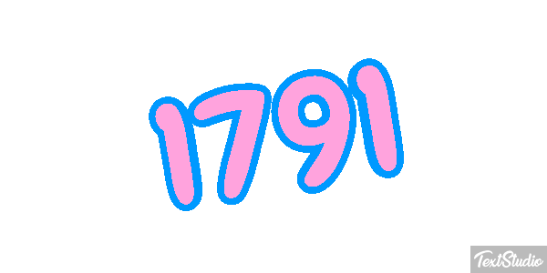 1791 Text effect