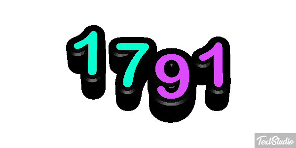 1791 Text effect