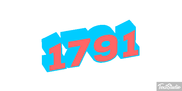 1791 Text effect