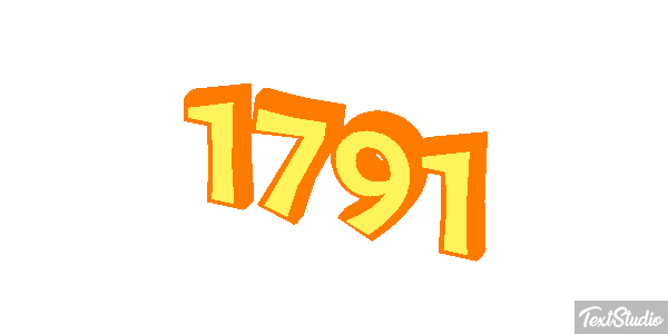 1791 Text effect