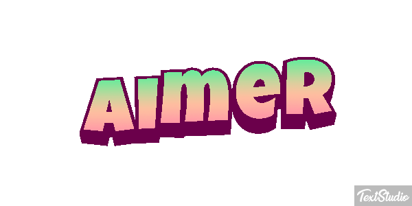 Aimer Texteffekt