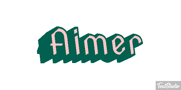 Aimer Texteffekt