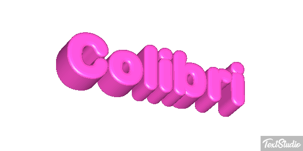 Colibrí Effet de texte