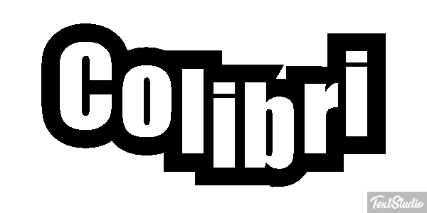 Colibrí Effet de texte