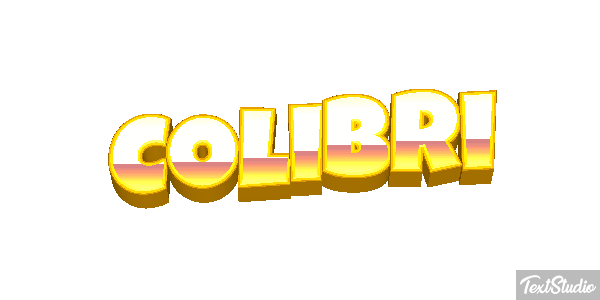 Colibrí Effet de texte