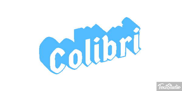 Colibrí Effet de texte
