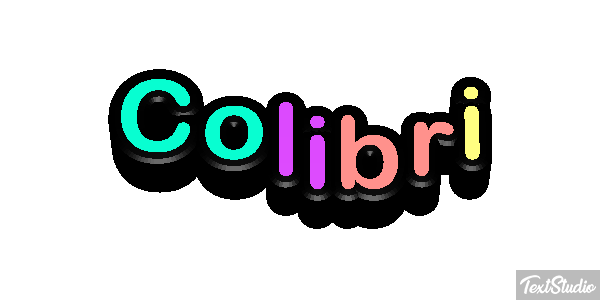 Colibrí Effet de texte