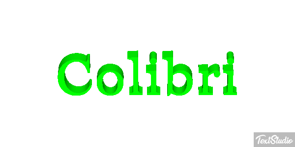 Colibrí Effet de texte
