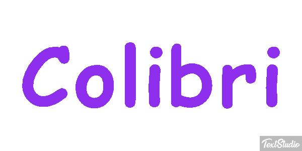 Colibrí Effet de texte