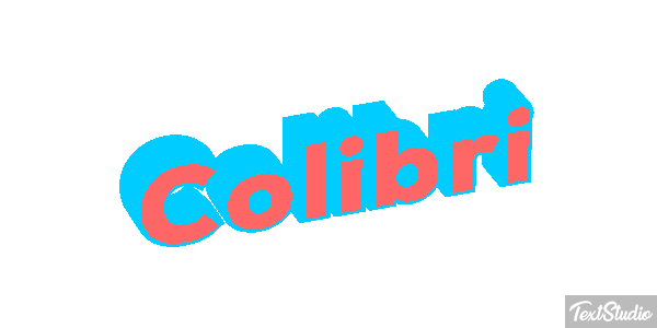 Colibrí Effet de texte