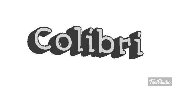 Colibrí Effet de texte