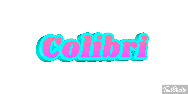 Colibrí Effet de texte