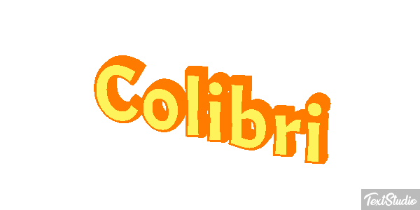 Colibrí Effet de texte