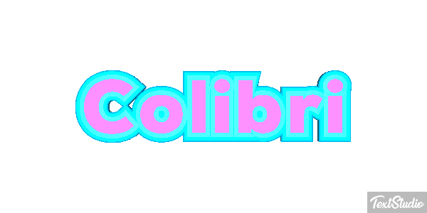 Colibrí Effet de texte