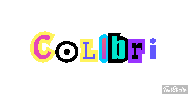 Colibrí Effet de texte