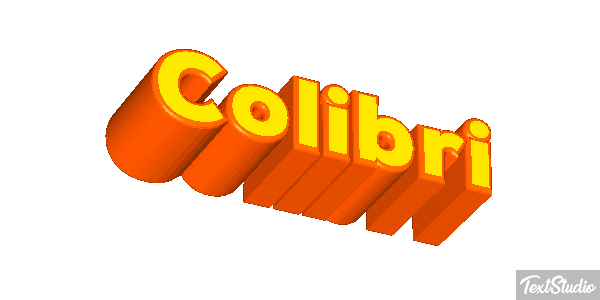 Colibrí Effet de texte