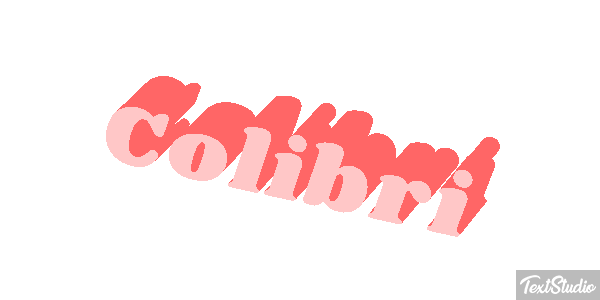 Colibrí Effet de texte