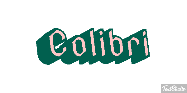 Colibrí Effet de texte