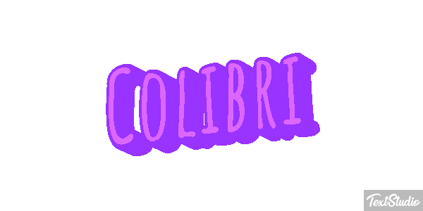 Colibrí Effet de texte