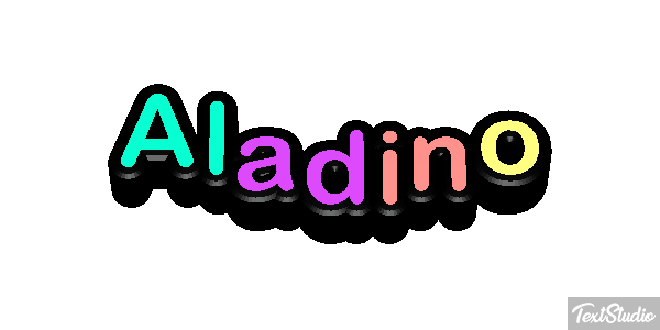 Aladino Effetto testo