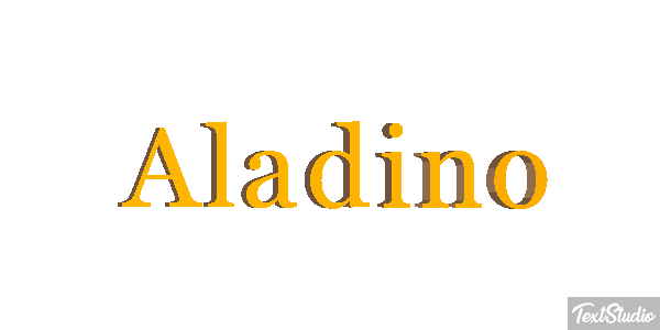 Aladino Effetto testo