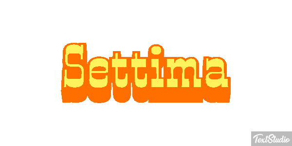 Settima Tekst effect