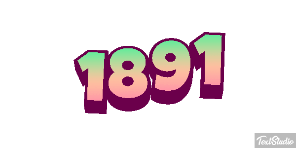 1891 Text effect