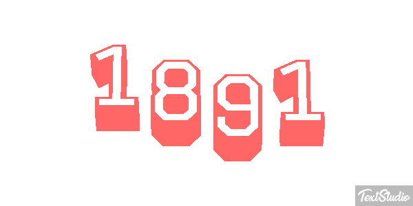 1891 Text effect