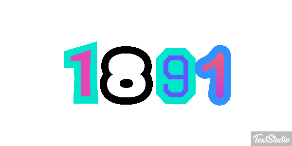 1891 Text effect