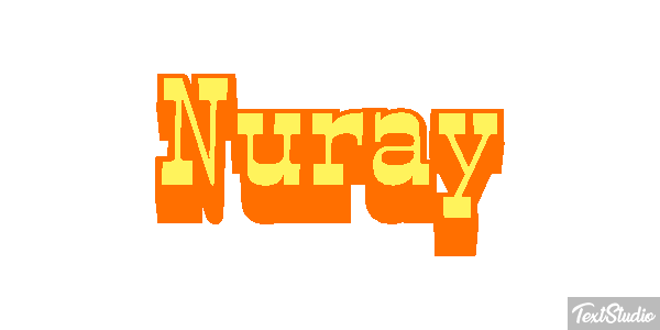 Nuray Efecto de texto