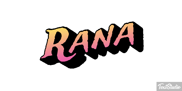 Rana Efecto de texto
