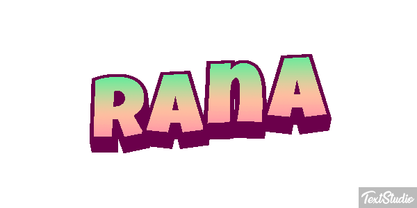 Rana Efecto de texto
