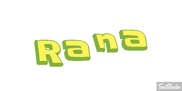 Rana Efecto de texto