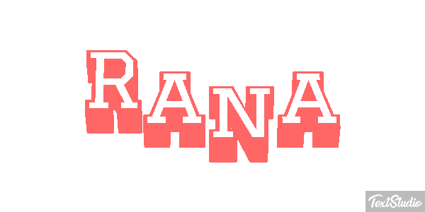 Rana Efecto de texto