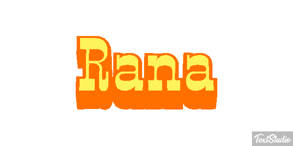 Rana Efecto de texto