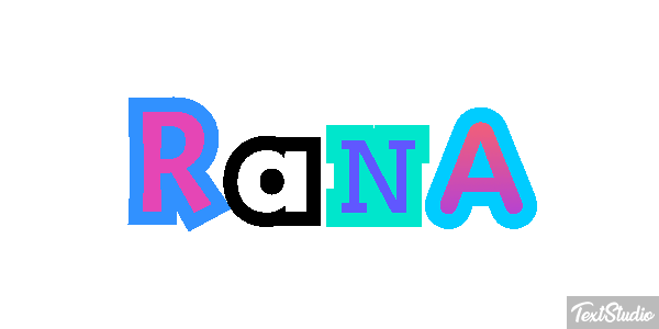 Rana Efecto de texto