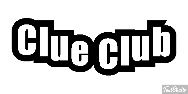 Clue Club Efeito do texto