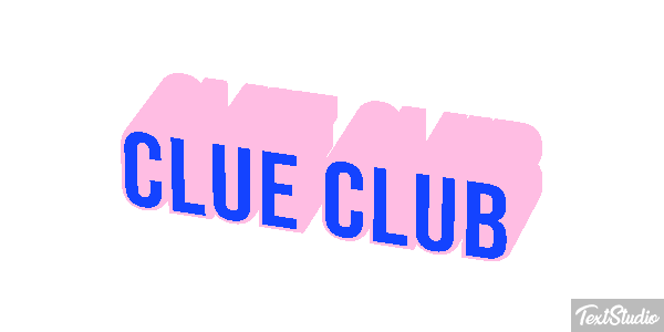 Clue Club Efeito do texto